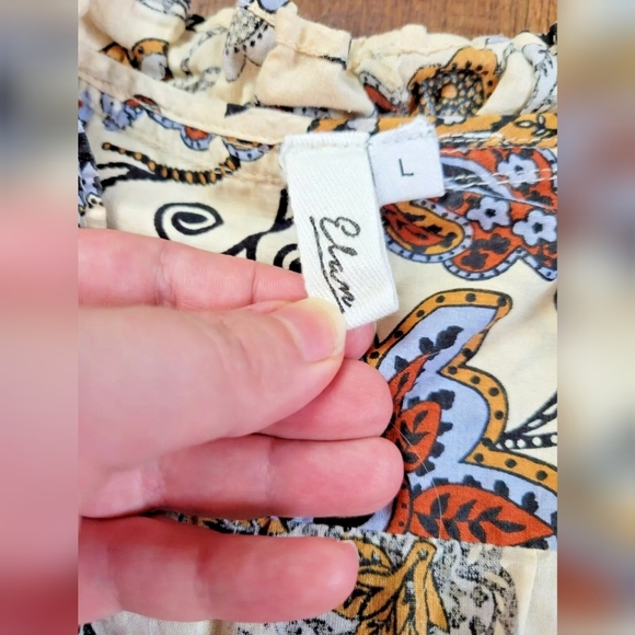 Elan paisley print ruffle detail blouse - Picture 6 of 10